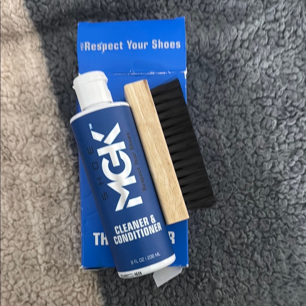 BRAND NEW MGK Blue and Black Shoe Care Kit for Grooming